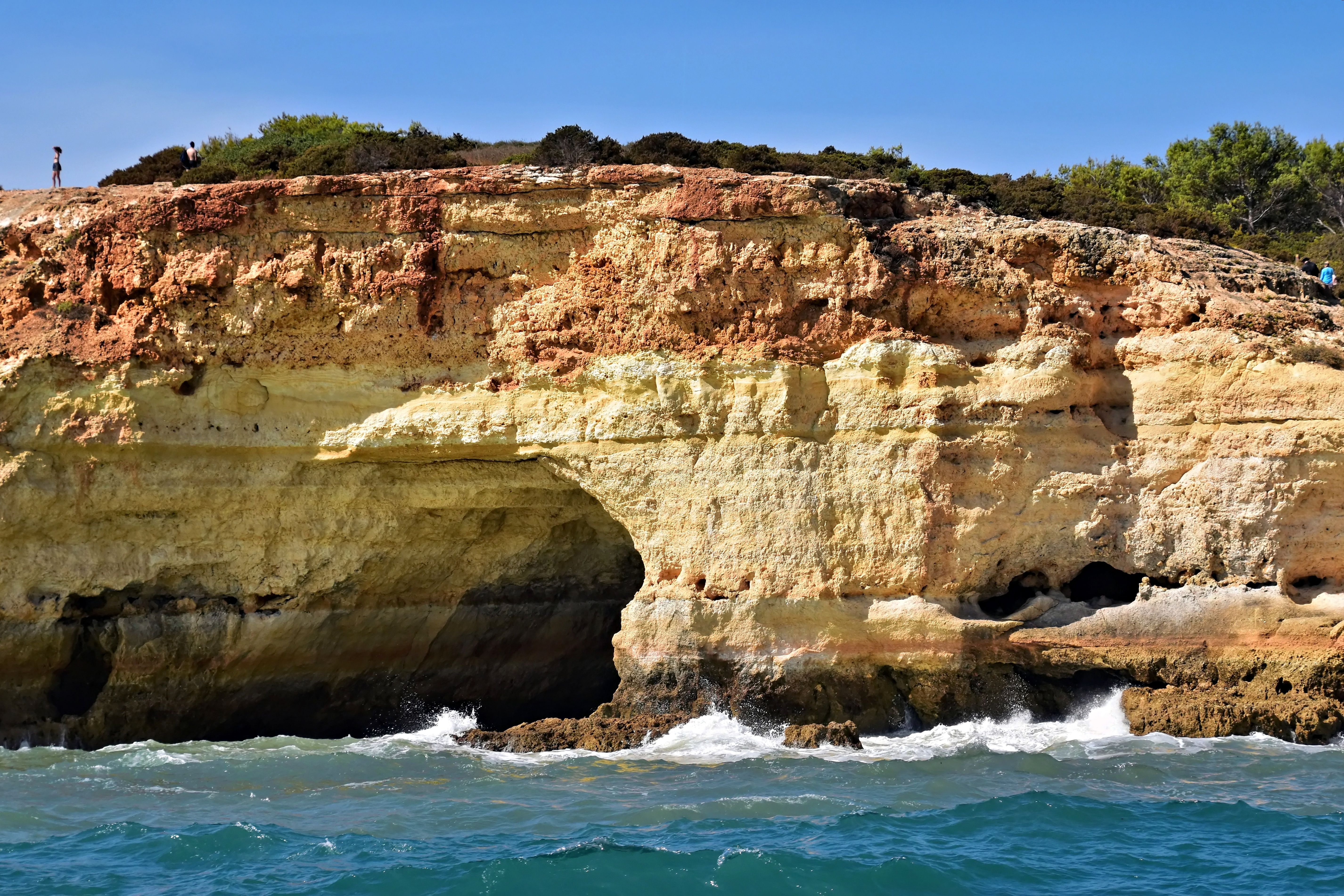 Dramatic Coastal Cliffs in Algarve, Portugal · Free Stock Photo