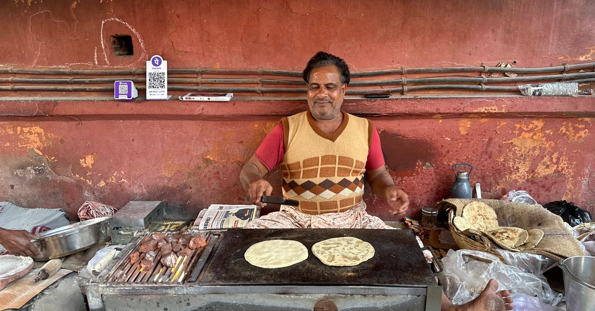 Dal baati churma and Rajasthani thali spread in Jodhpur
