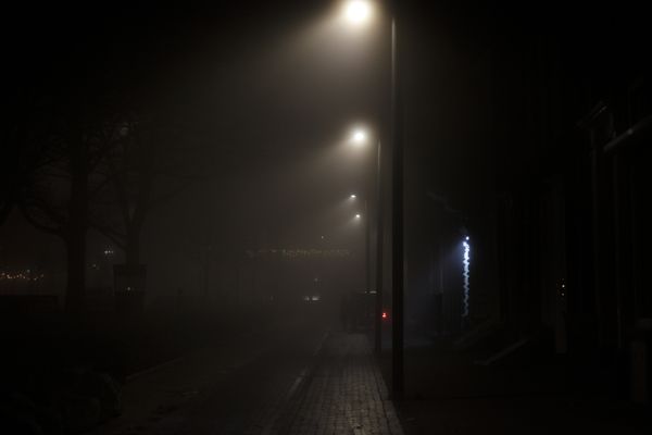 Foggy street at night — Jygen Dechavez on Pexels
