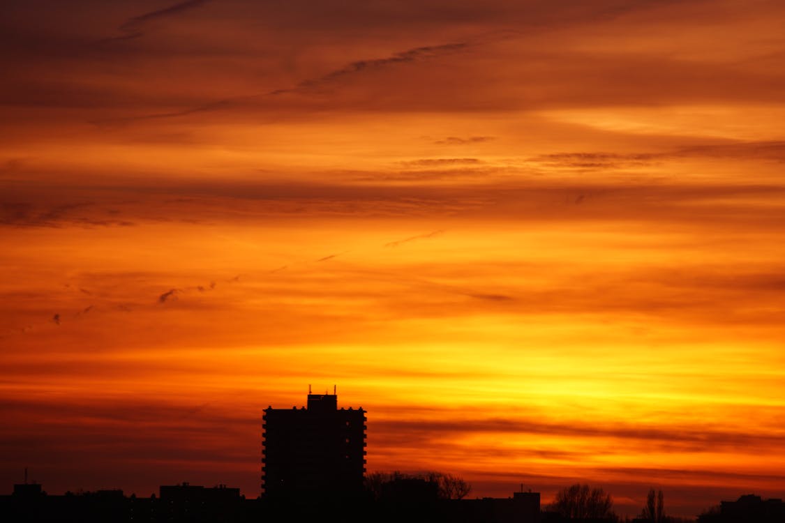 City Building at Golden Hour