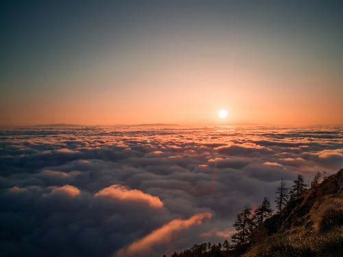 Бесплатное стоковое фото с восход, облака
