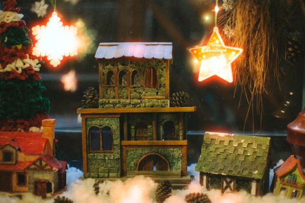 Christmas Village Lights jigsaw puzzle