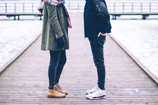 Free stock photo of cold, fashion, man, couple