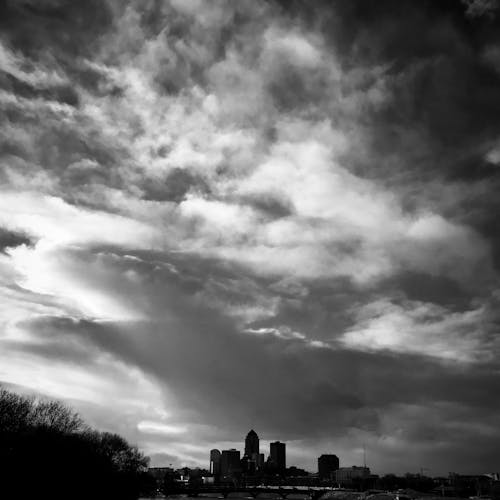 Free stock photo of clouds, des moines, iowa