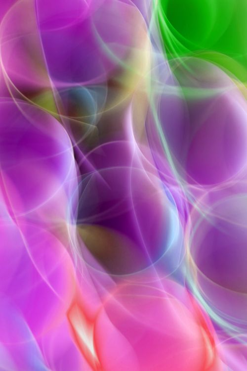 Free Dynamic abstract design featuring colorful floating bubbles in vibrant hues. Stock Photo