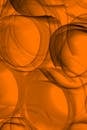 Abstract Orange Swirls Artistic Background