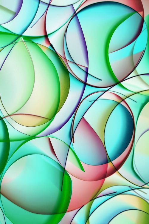 Free An engaging blend of colorful, abstract shapes creating a vibrant and dynamic visual impact. Stock Photo