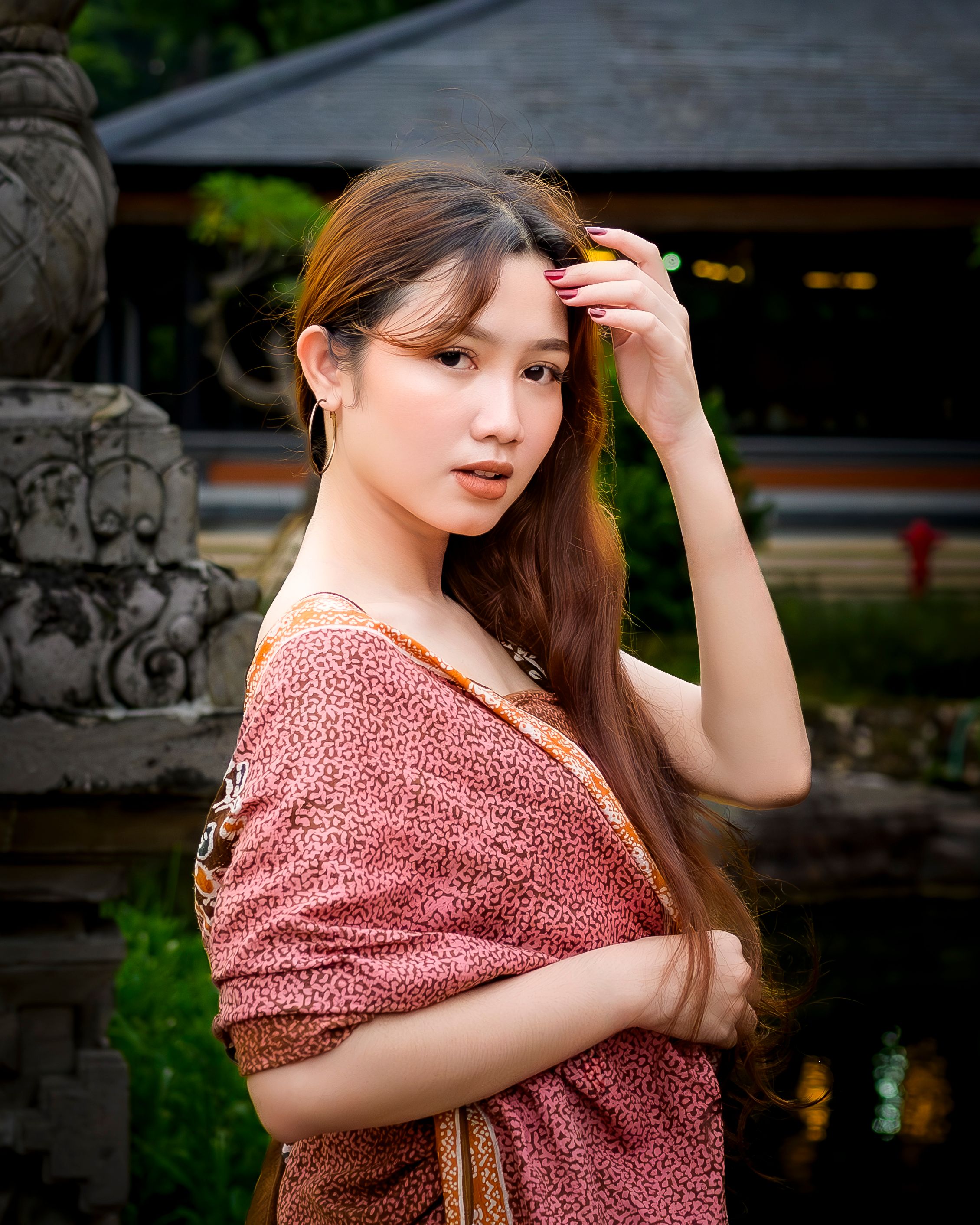 Elegant Portrait of a Woman in Traditional Attire · Free Stock Photo