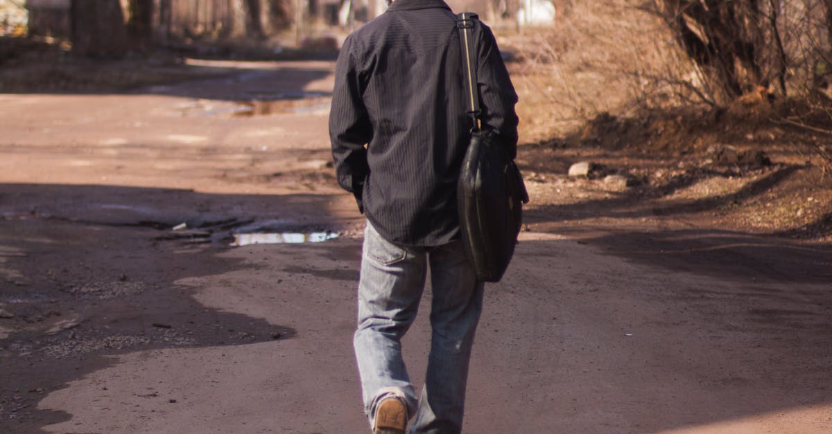 Free stock photo of back, man, road