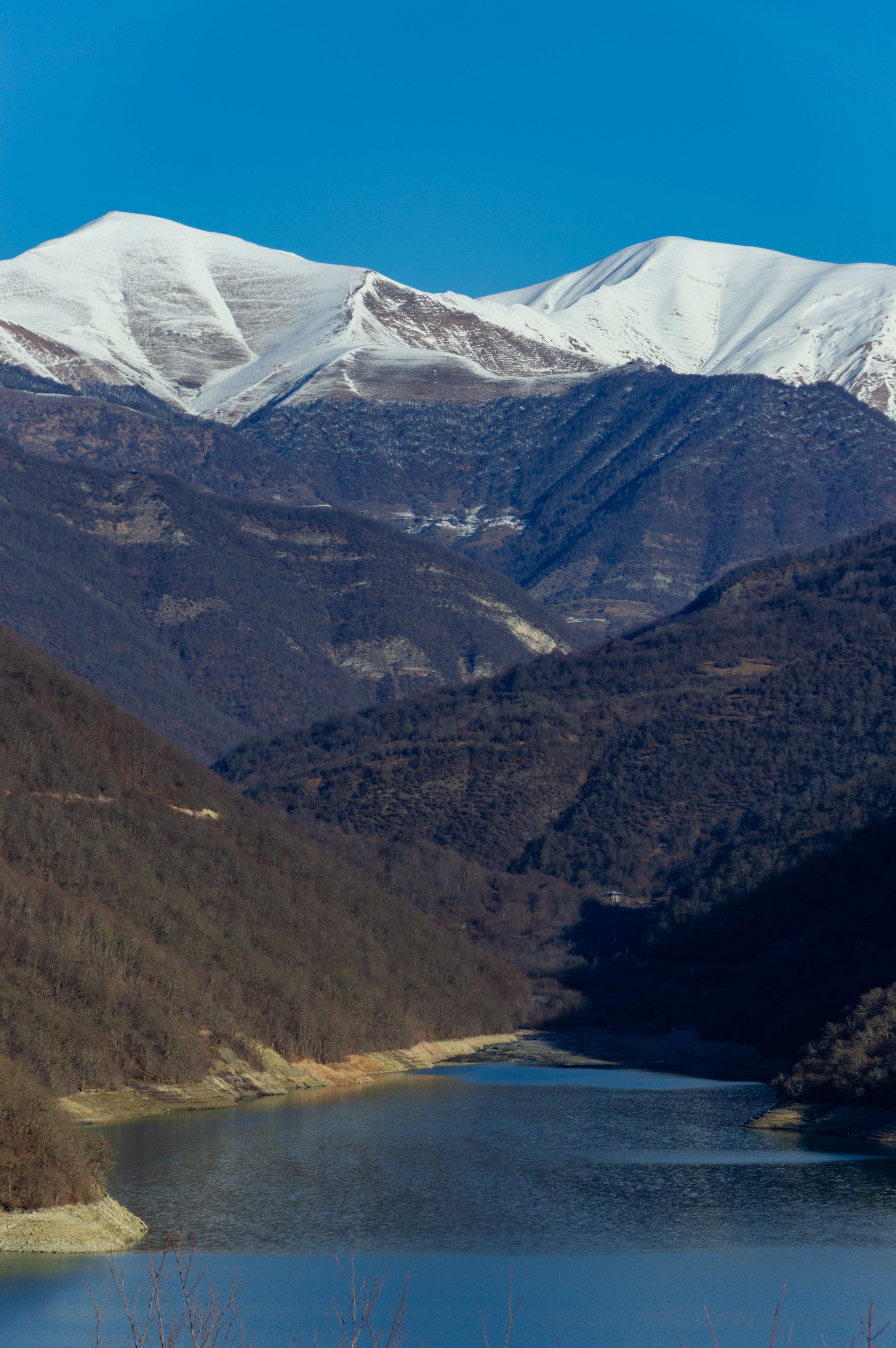 Scenic Snow-Capped Mountain Landscape View · Free Stock Photo