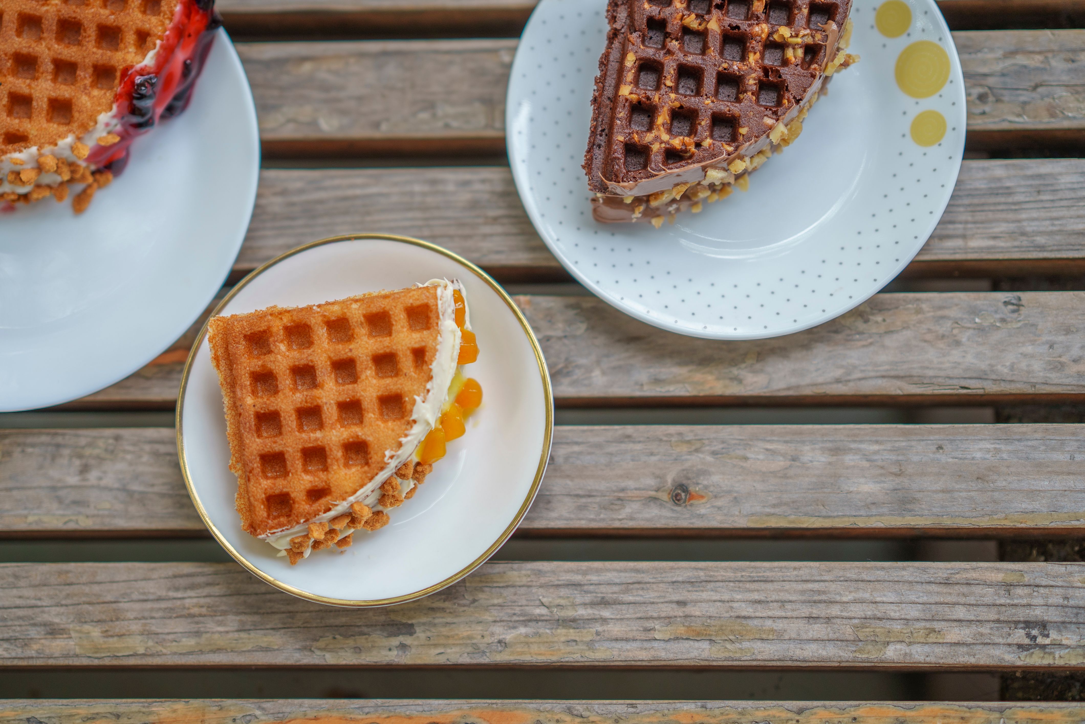 Cinnamon Waffles with Maple Butter