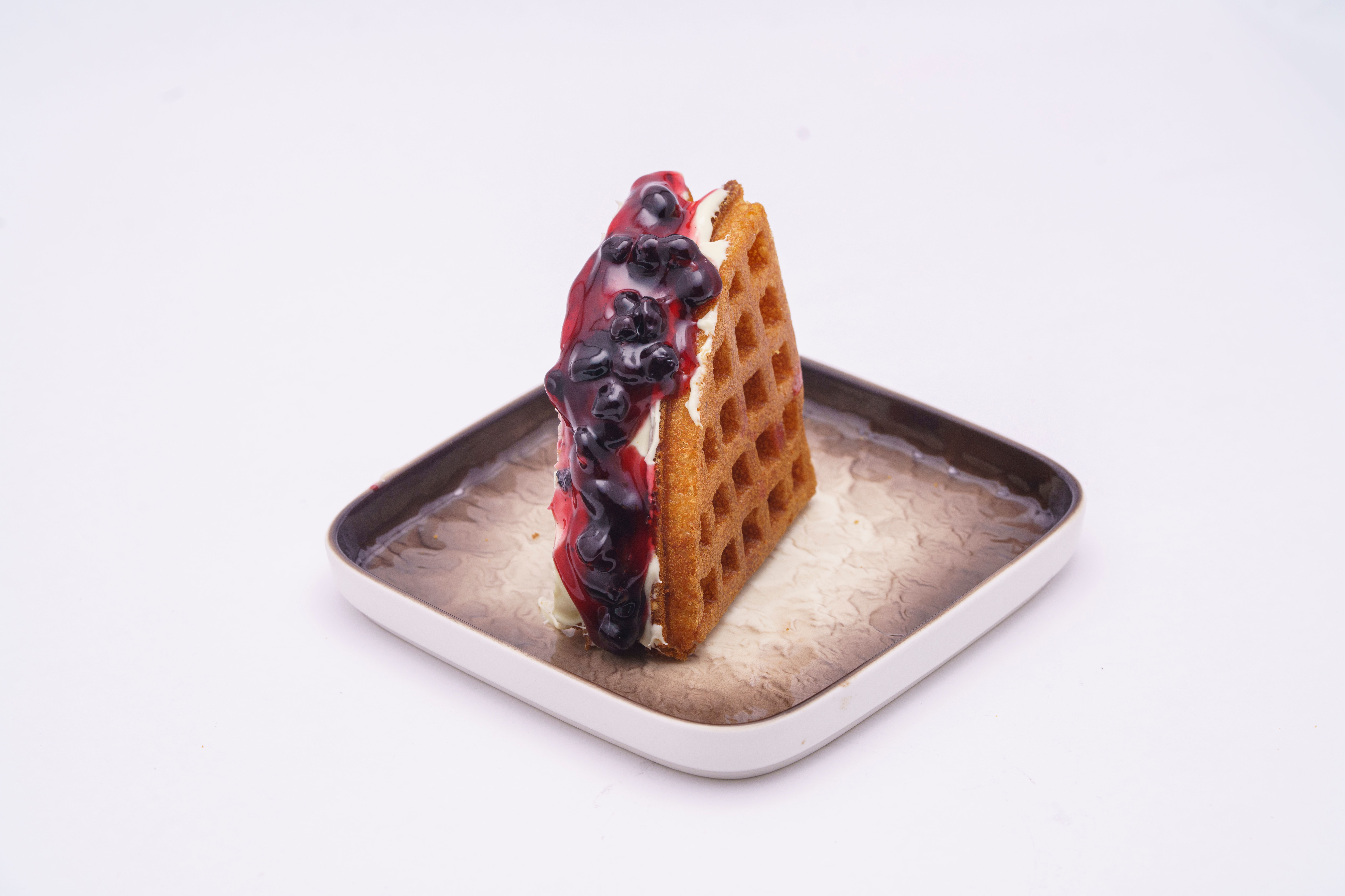 Bakery-Style Waffles with Crispy Bacon