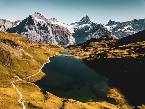 Foto d'estoc gratuïta de a l'aire lliure, aigua, bachalpsee