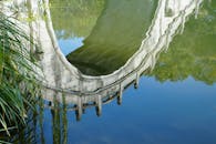 Serene Reflection of Arched Stone Bridge