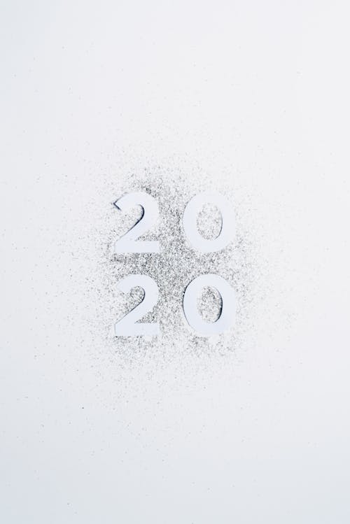 Fotobanka s bezplatnými fotkami na tému 2020, 2020 tapety, biela tapeta