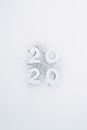 2020年创意闪光抽象日历设计