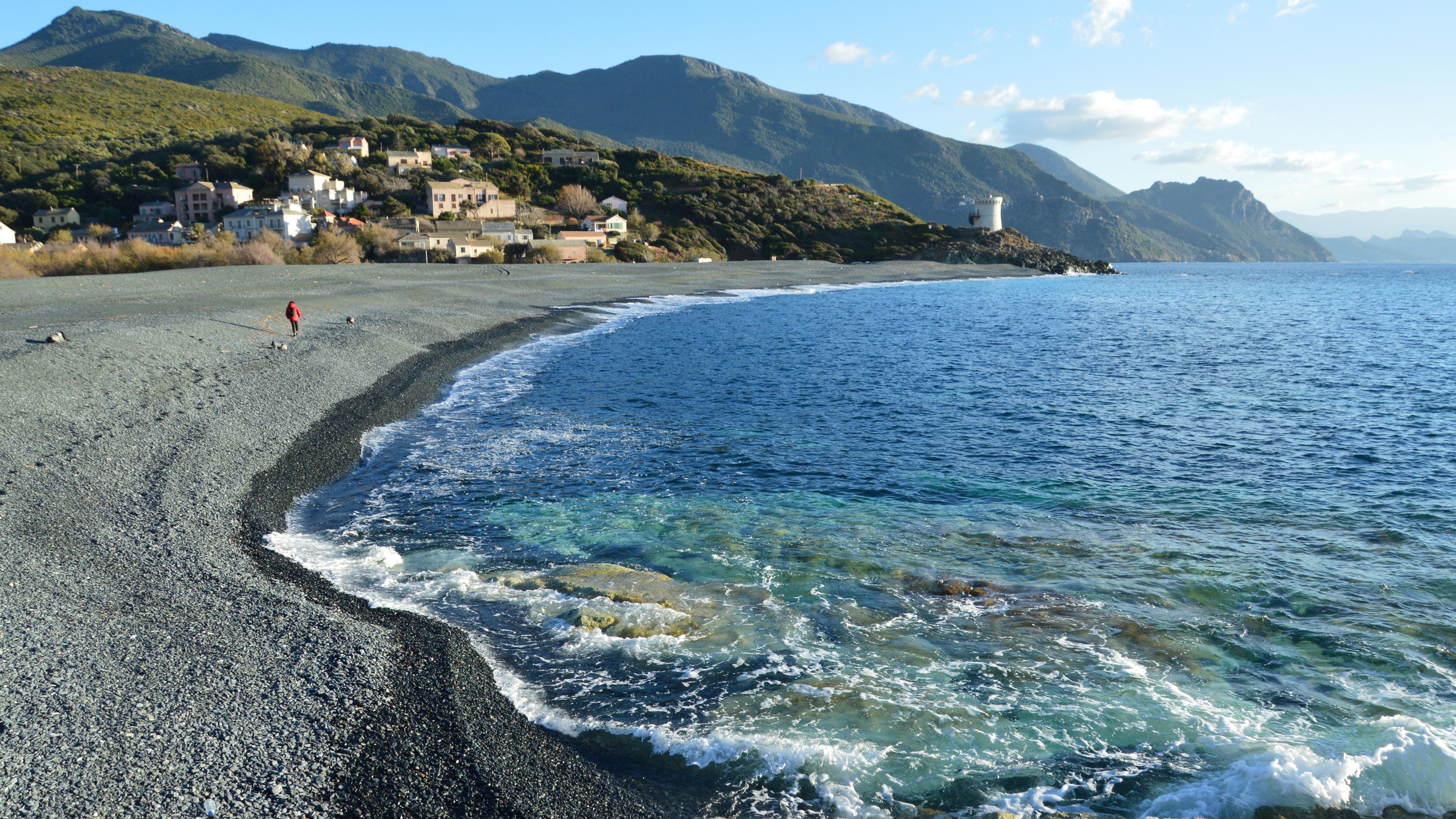 Coastal Village of Ogliastro, Corsica's Scenic Beach · Free Stock Photo