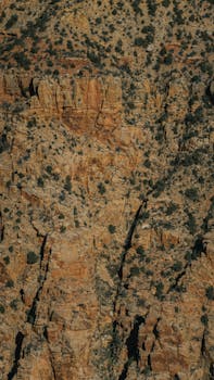Stunning aerial shot of Arizona's rock formations showcasing natural patterns and textures.
