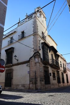 Charming historic building with classic architecture in El Puerto de Santa María, Spain.
