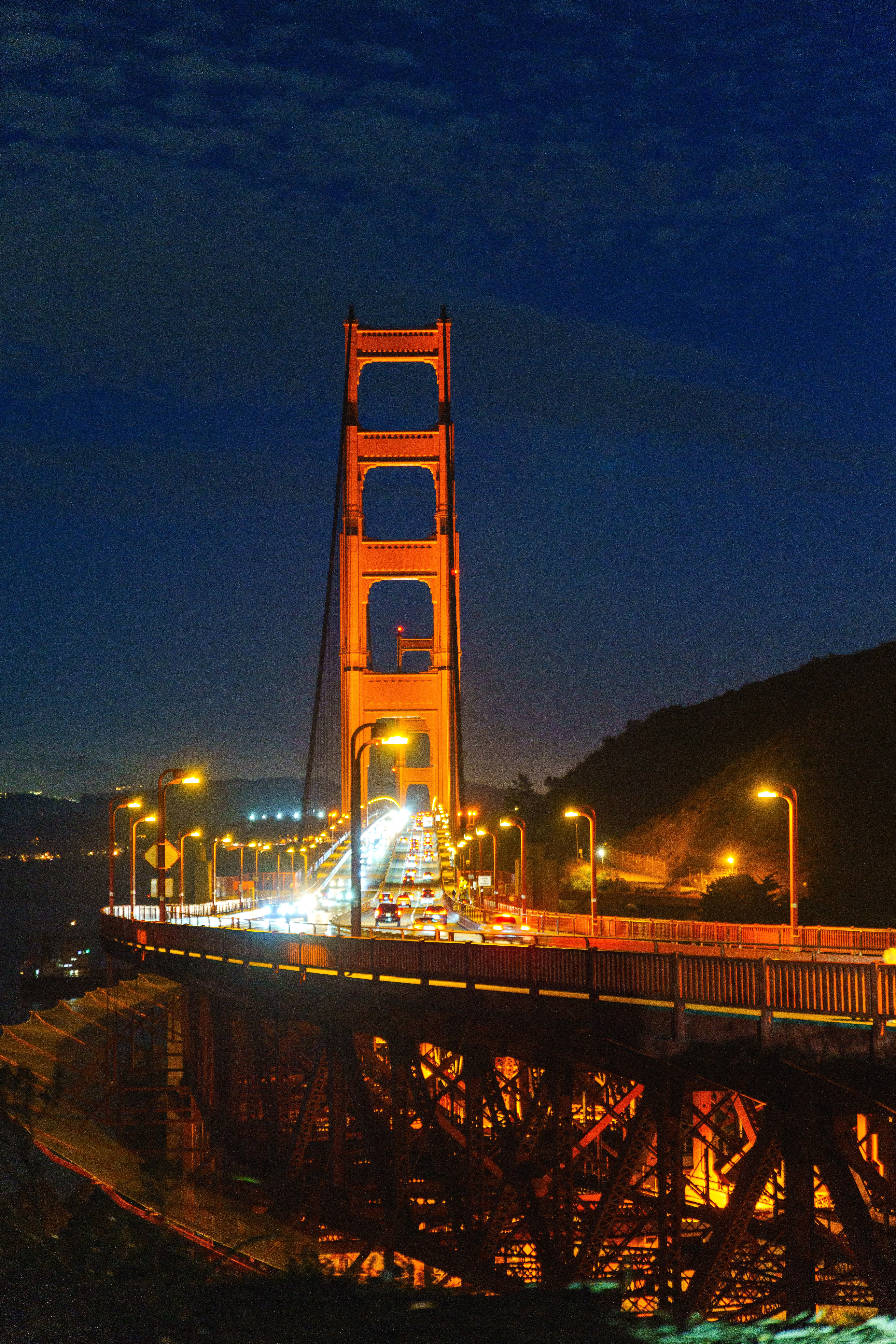 Golden Gate Bridge Illuminated at Night · Free Stock Photo
