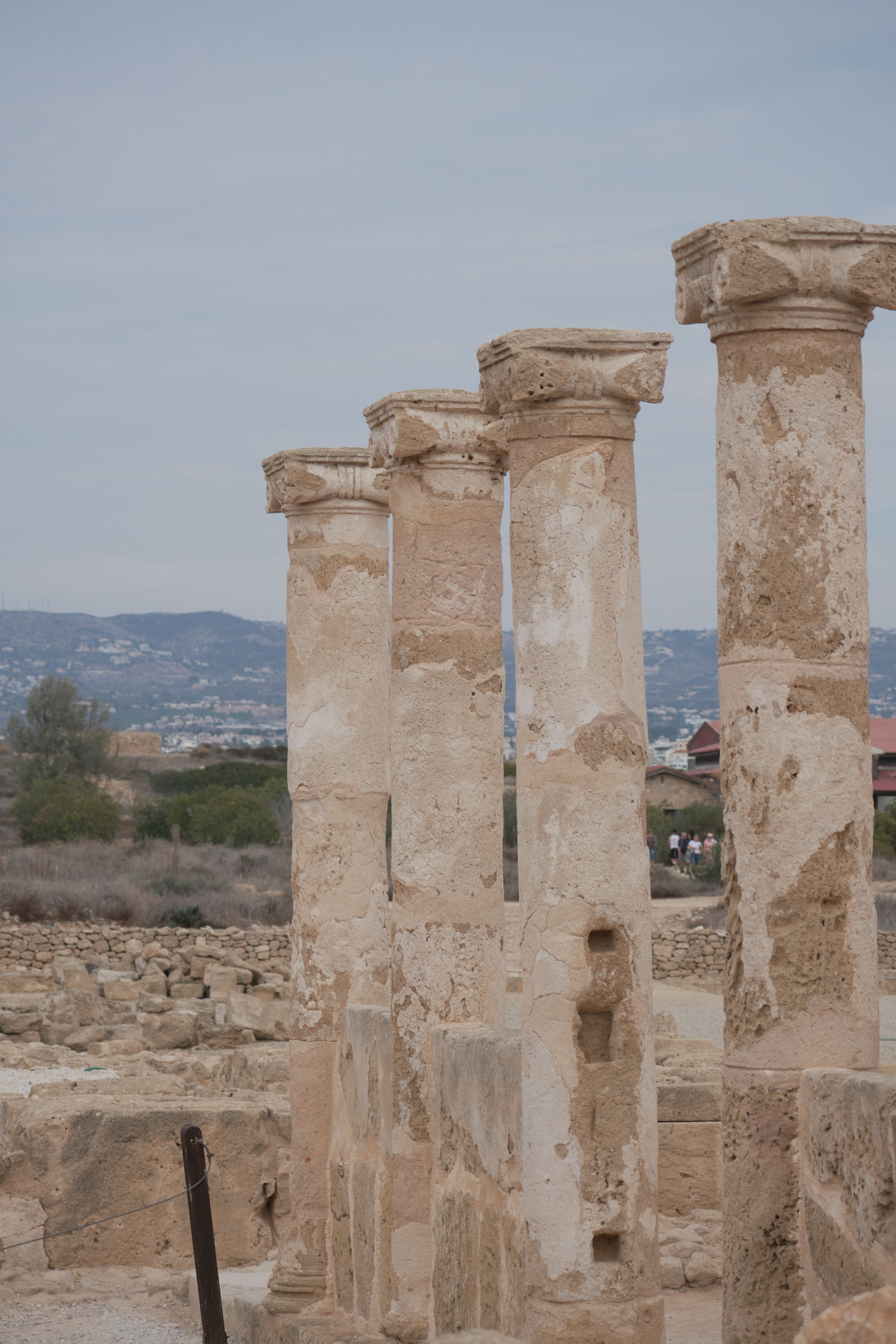 Ancient Ruins with Stone Columns at Paphos · Free Stock Photo