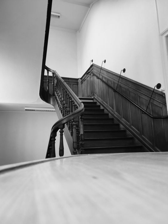 Elegant Black and White Staircase Interior · Free Stock Photo