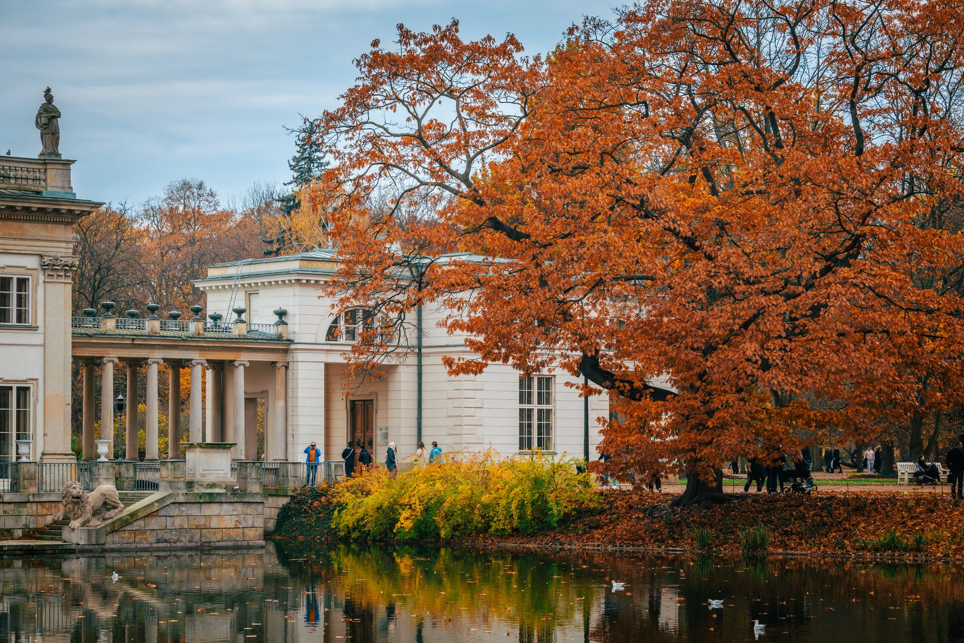 Łazienki Park in Warsaw