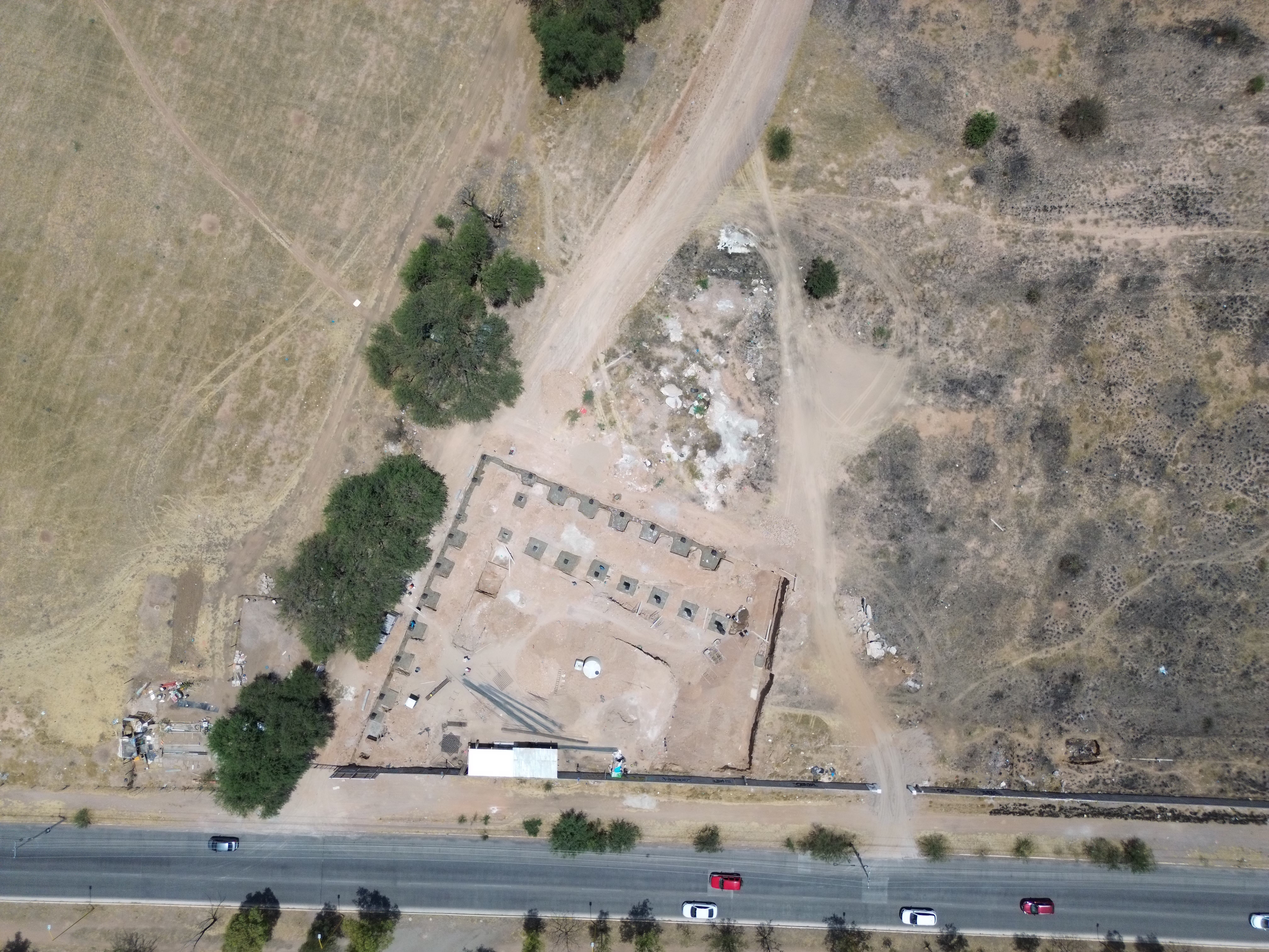Aerial View of Construction Site in Rural Area · Free Stock Photo