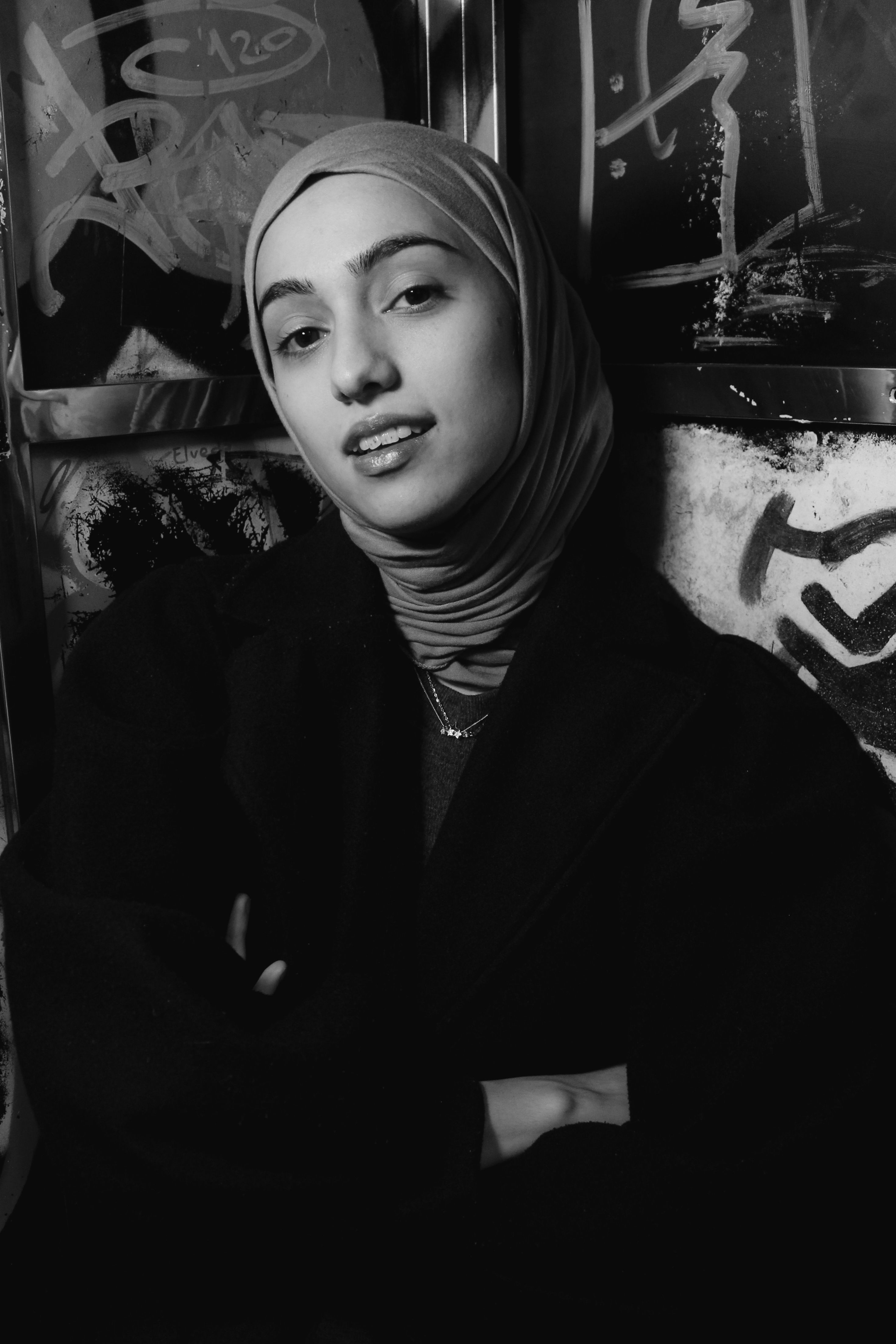 Portrait of a Woman with Hijab in Urban Setting · Free Stock Photo