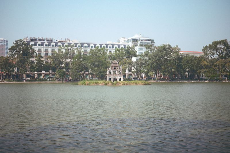 Hoan Kiem Lake with Turtle Tower in Hanoi