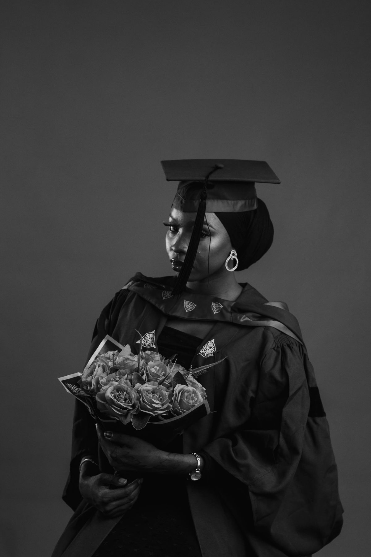 Graduation Portrait with Cap and Gown Ceremony · Free Stock Photo