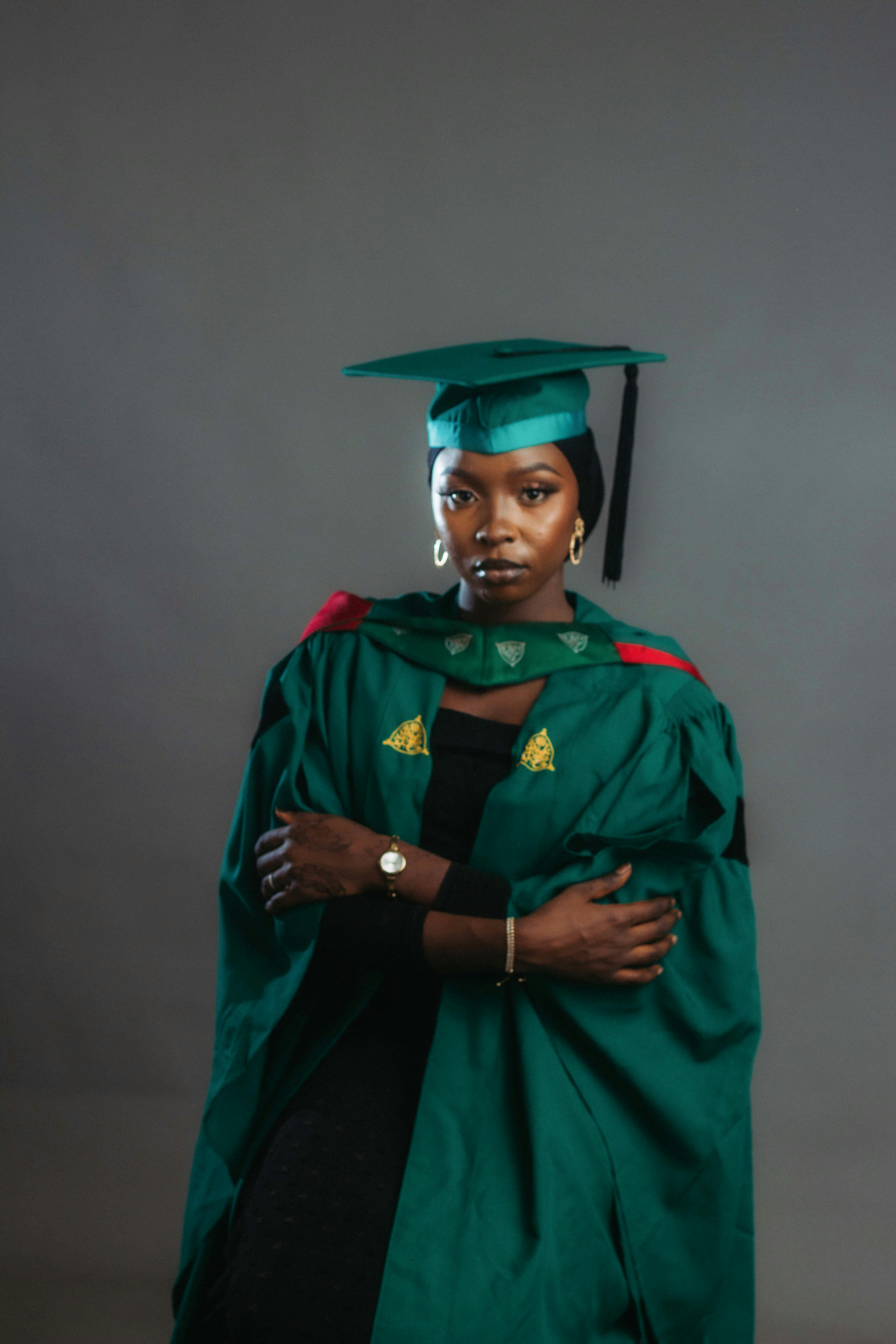 Focused Professional Working On Career Goals