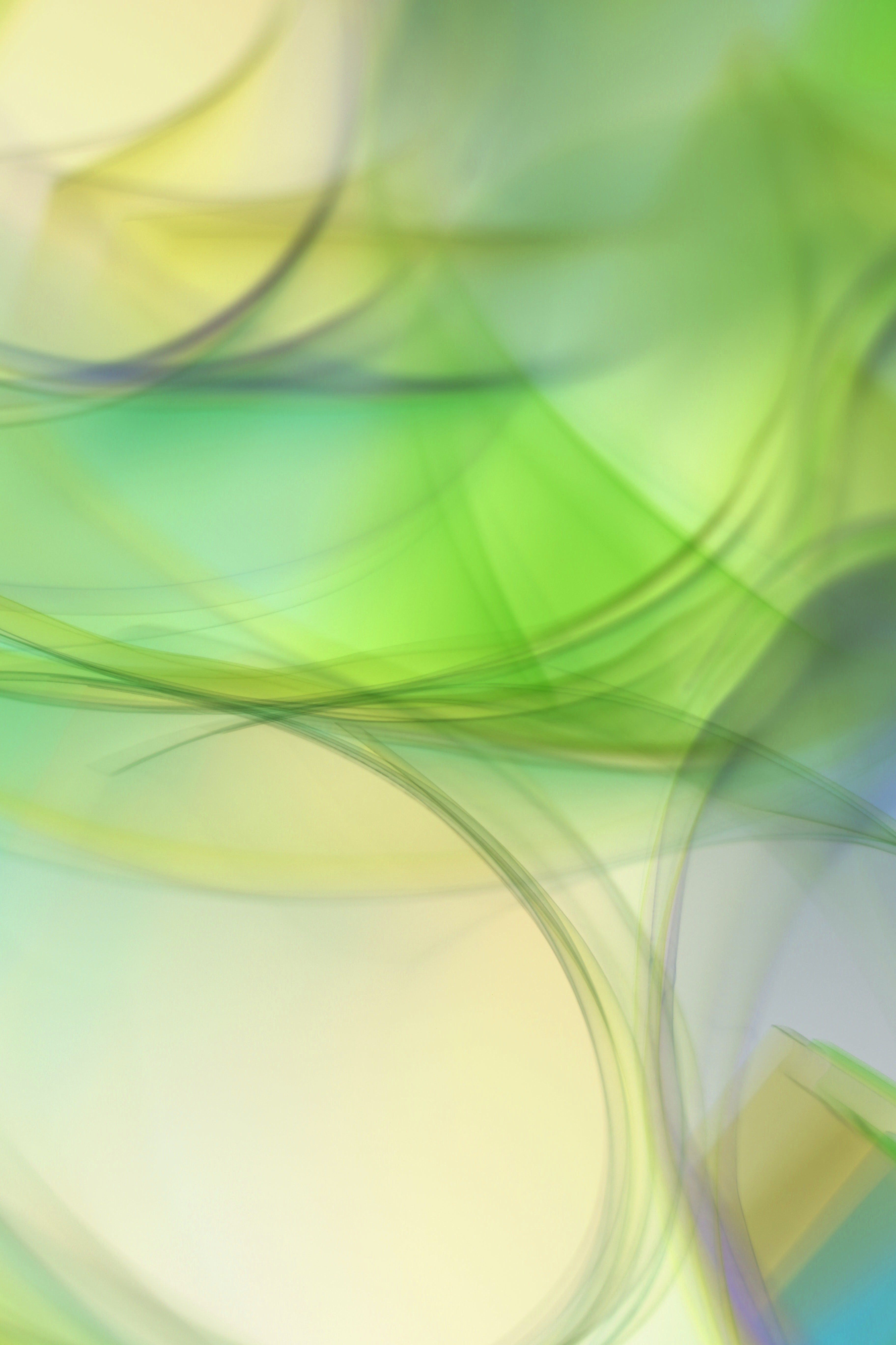 Abstract Green and Yellow Waves Background Art · Free Stock Photo