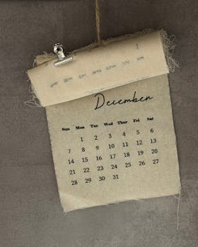 Free stock photo of aesthetic, calendar, home decor