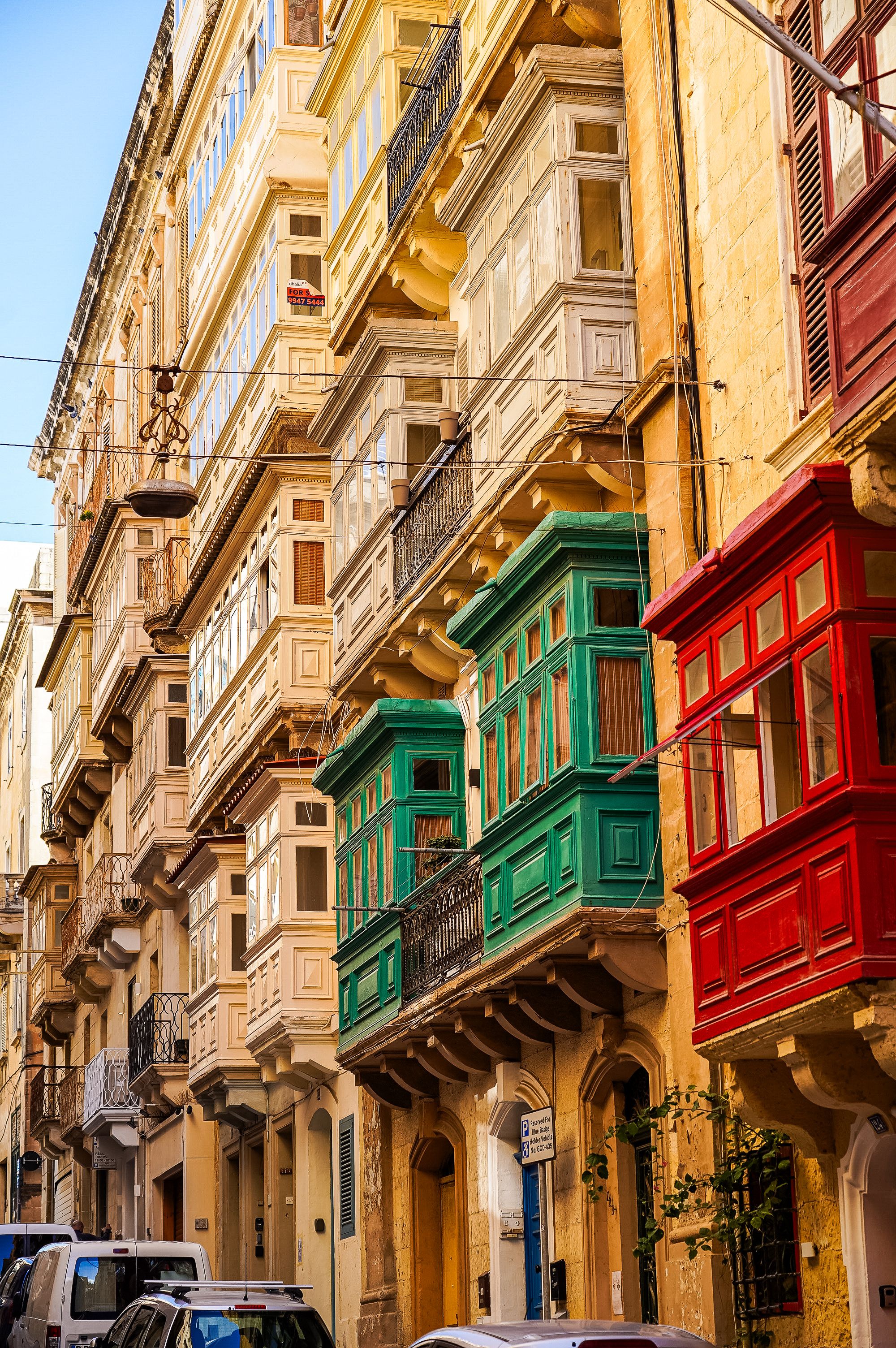 Colorful Traditional Balconies in Valletta, Malta · Free Stock Photo
