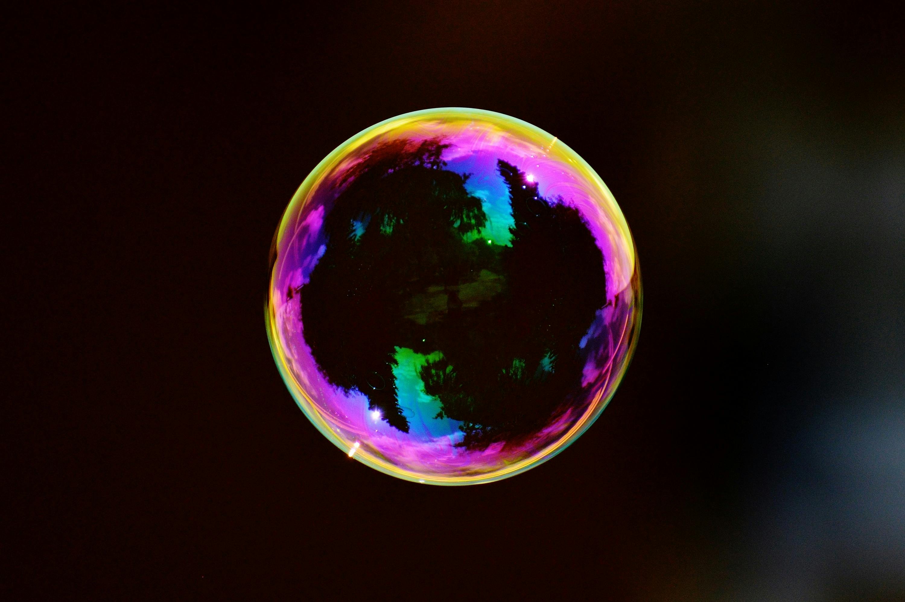 colorful real bubbles