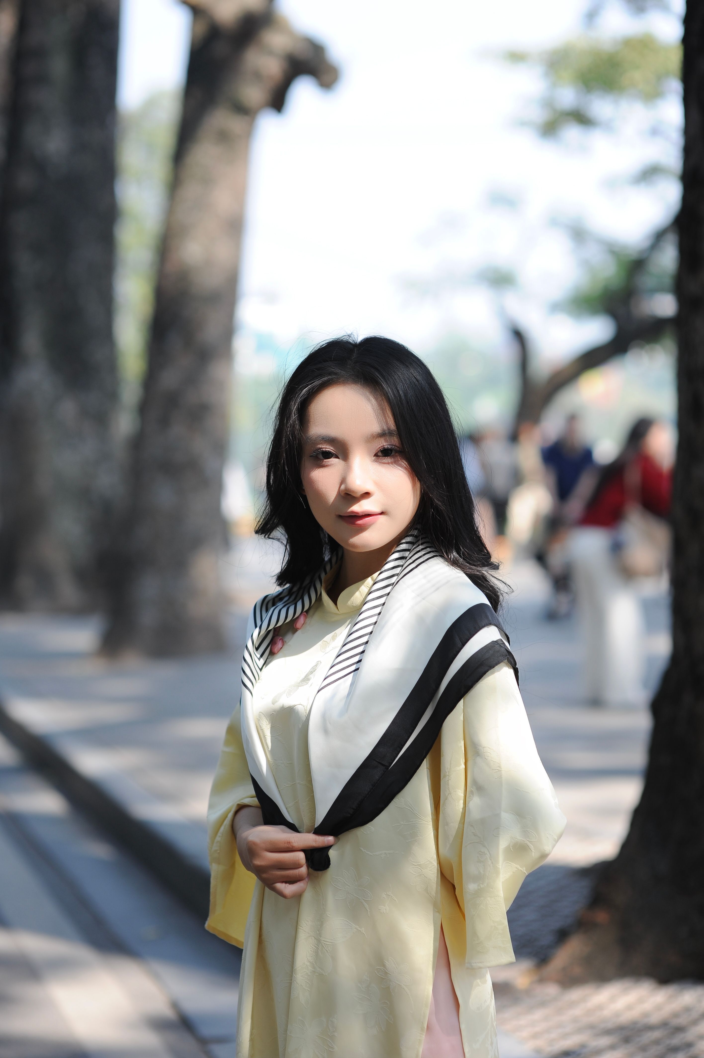 Young Woman in Traditional Dress Outdoors · Free Stock Photo