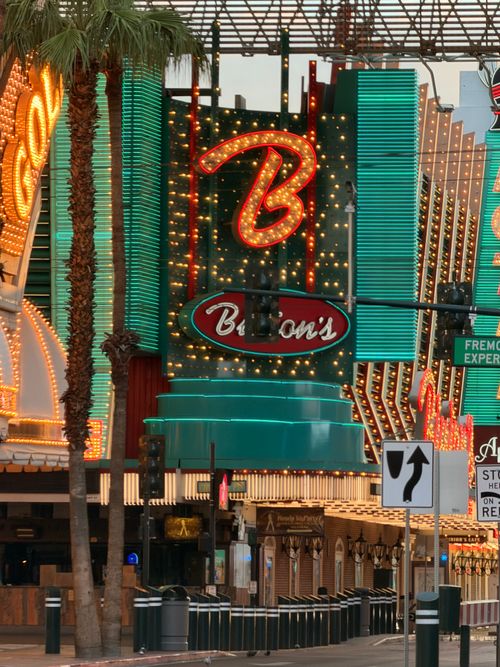 Free Colorful neon lights on Fremont Street, Las Vegas at night. Stock Photo
