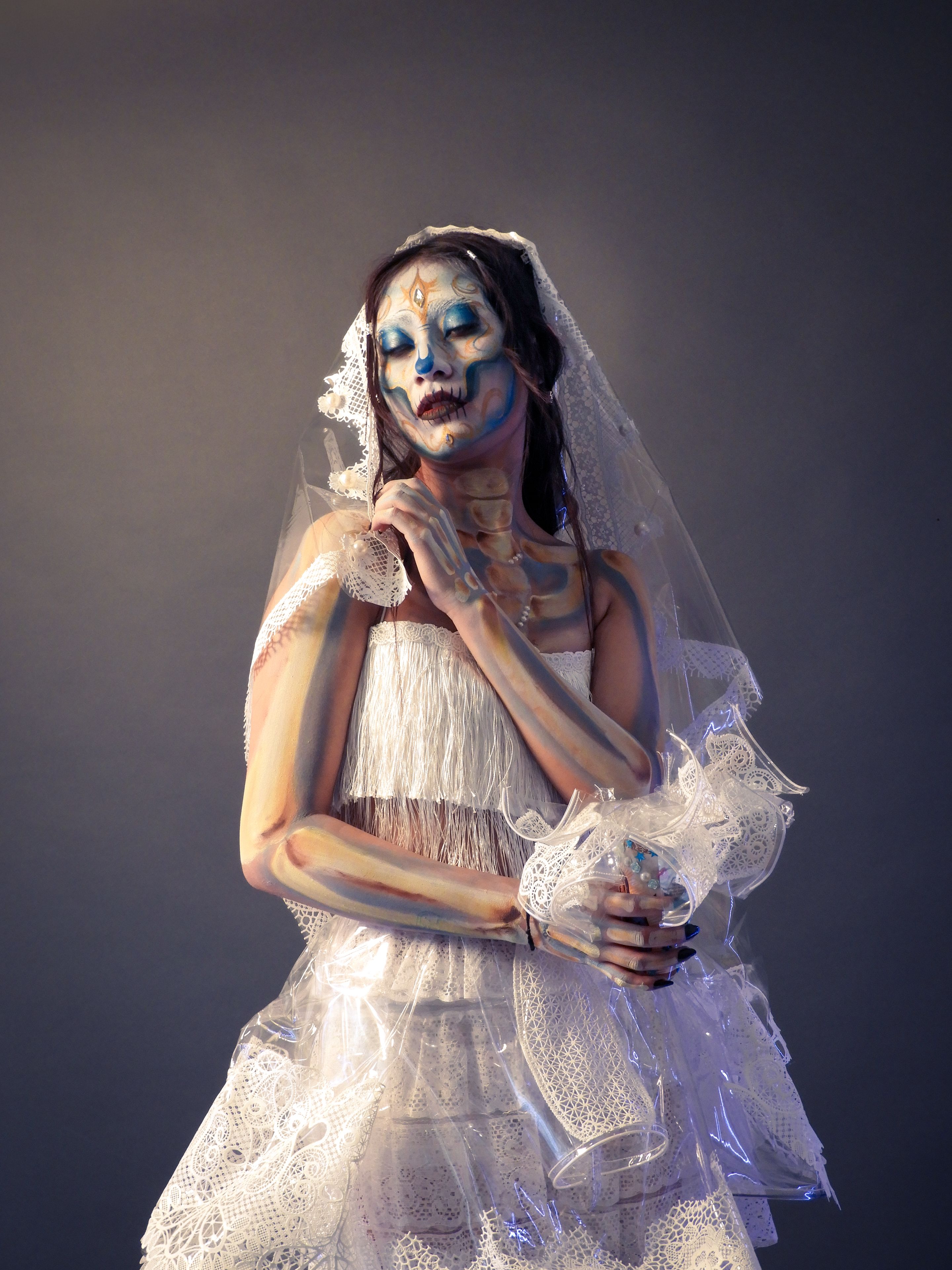 Day of the Dead Inspired Bridal Portrait · Free Stock Photo