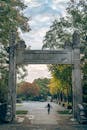 Ancient Stone Archway in Nanjing Park