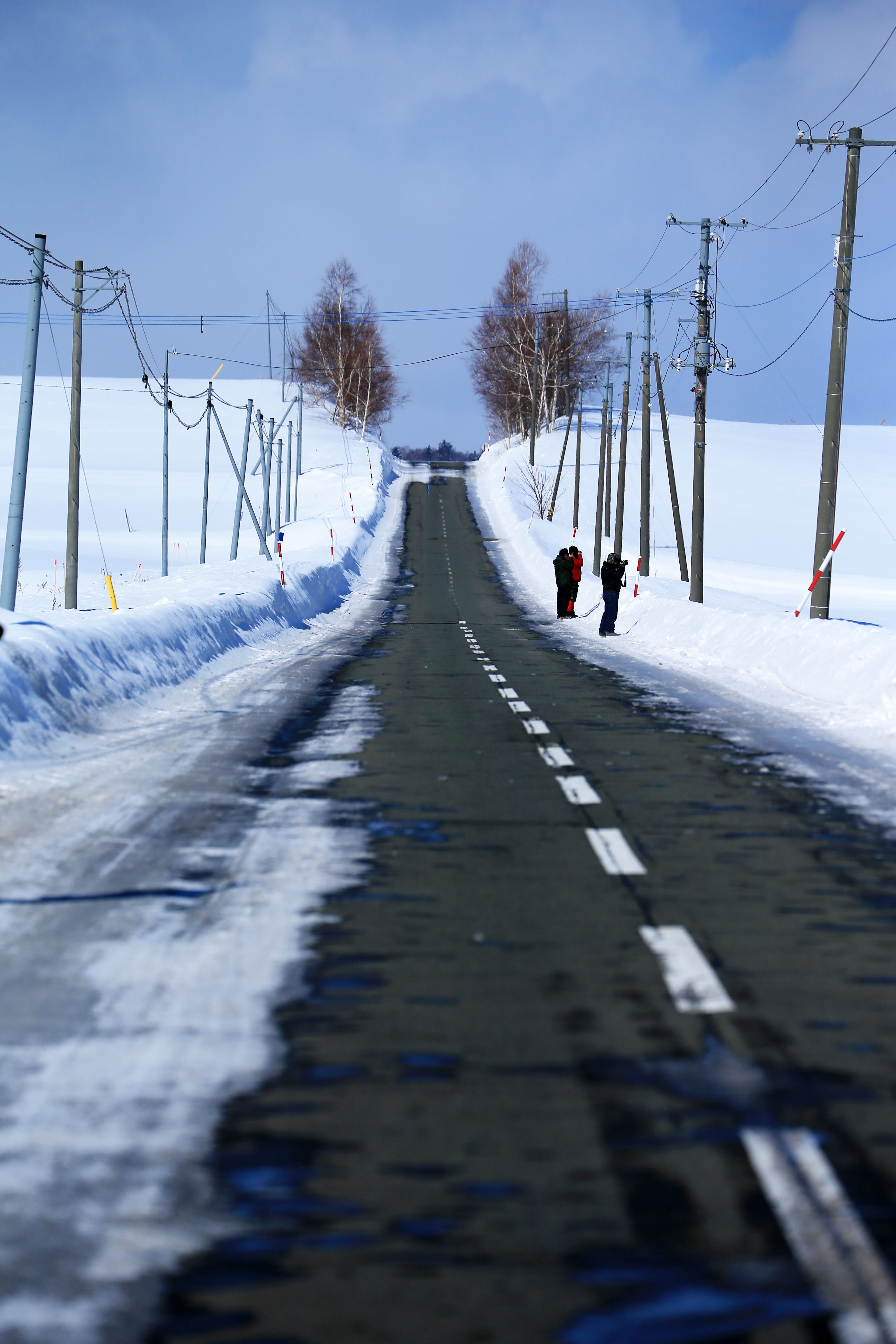 Winter Road in Rural Countryside with Snow · Free Stock Photo