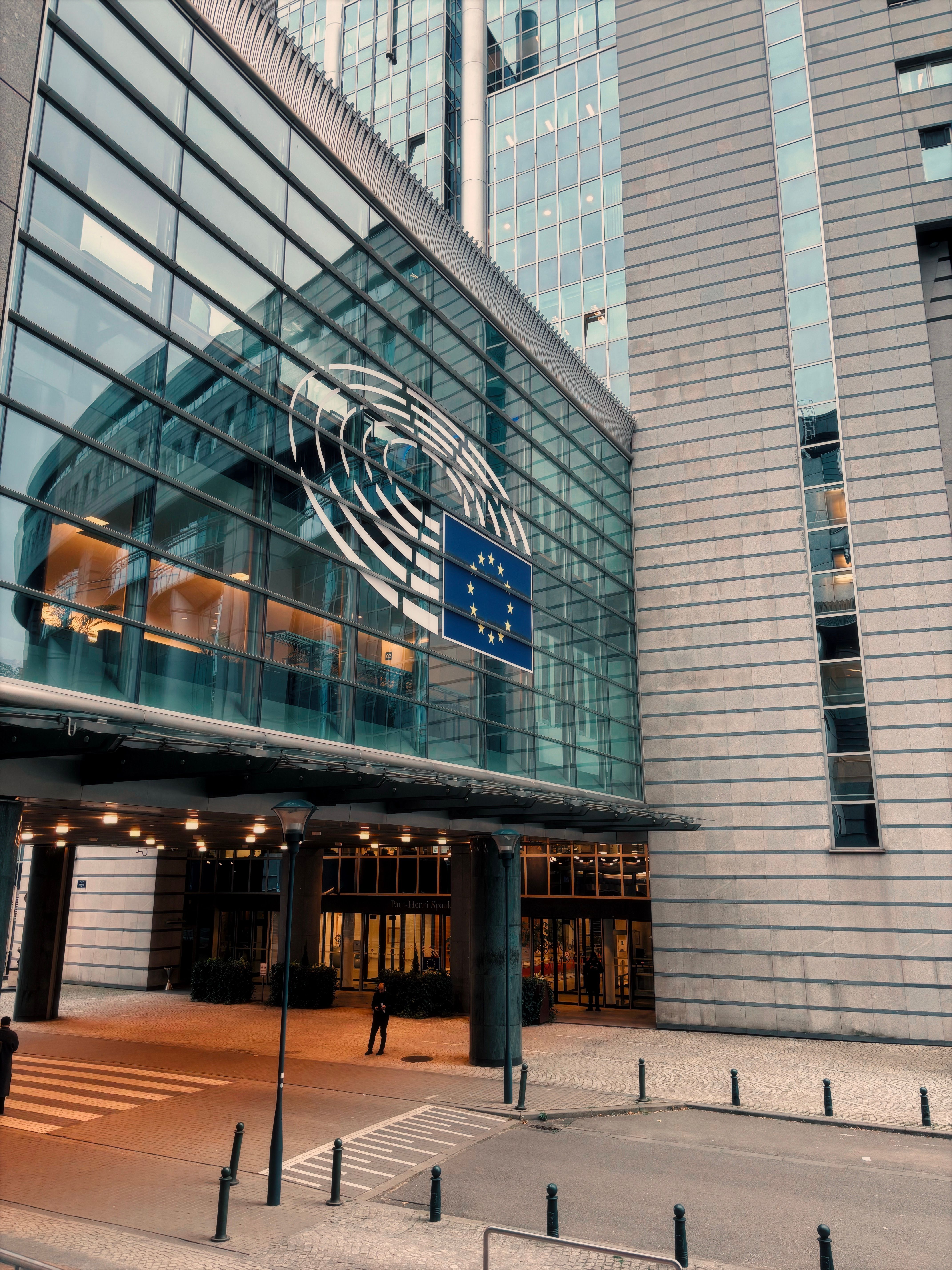 European Parliament building in Brussels