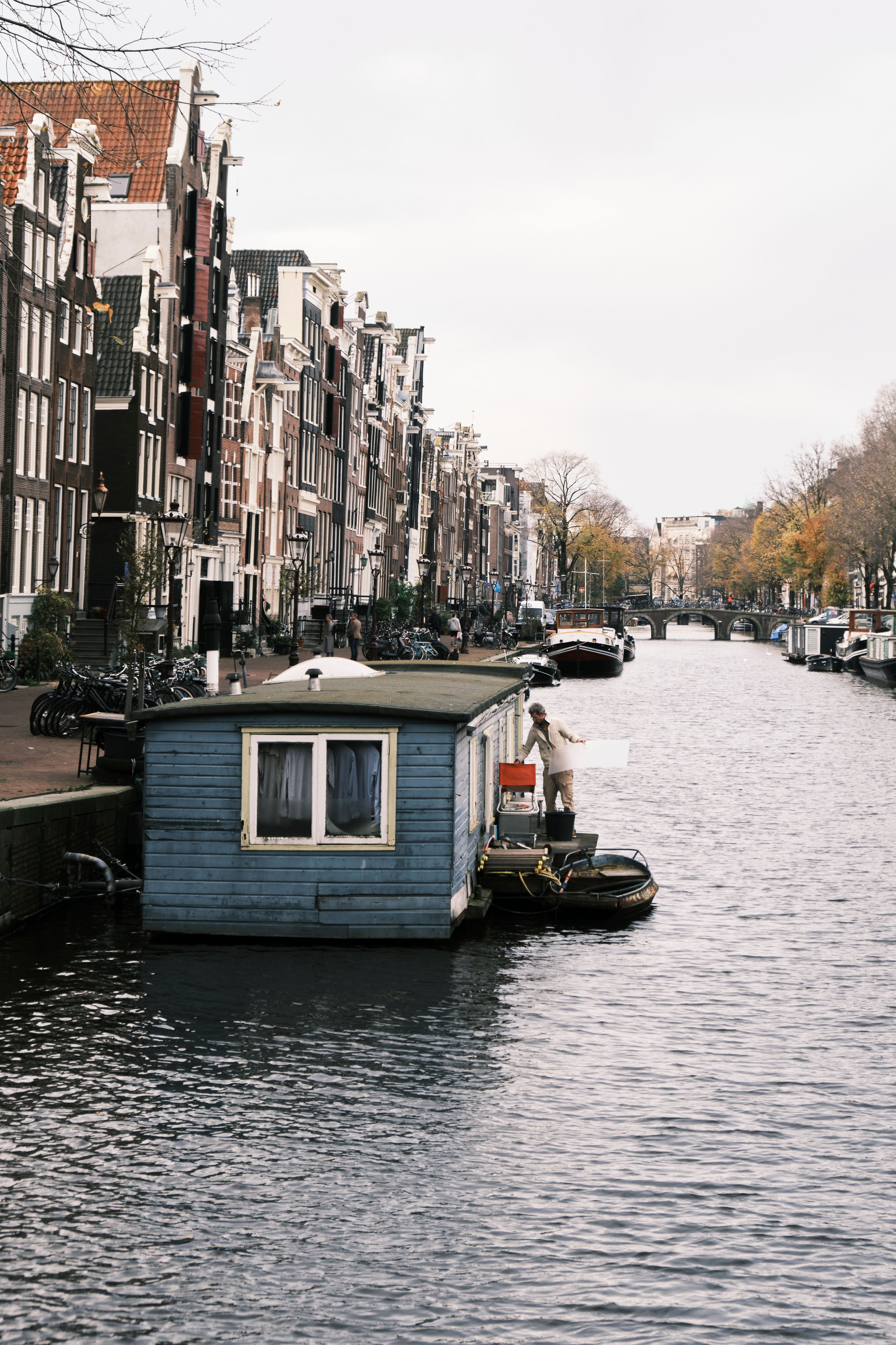 Schne Bernachtung Amsterdam Hausboot Bild
