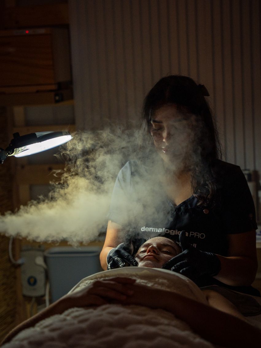 Facial steam treatment