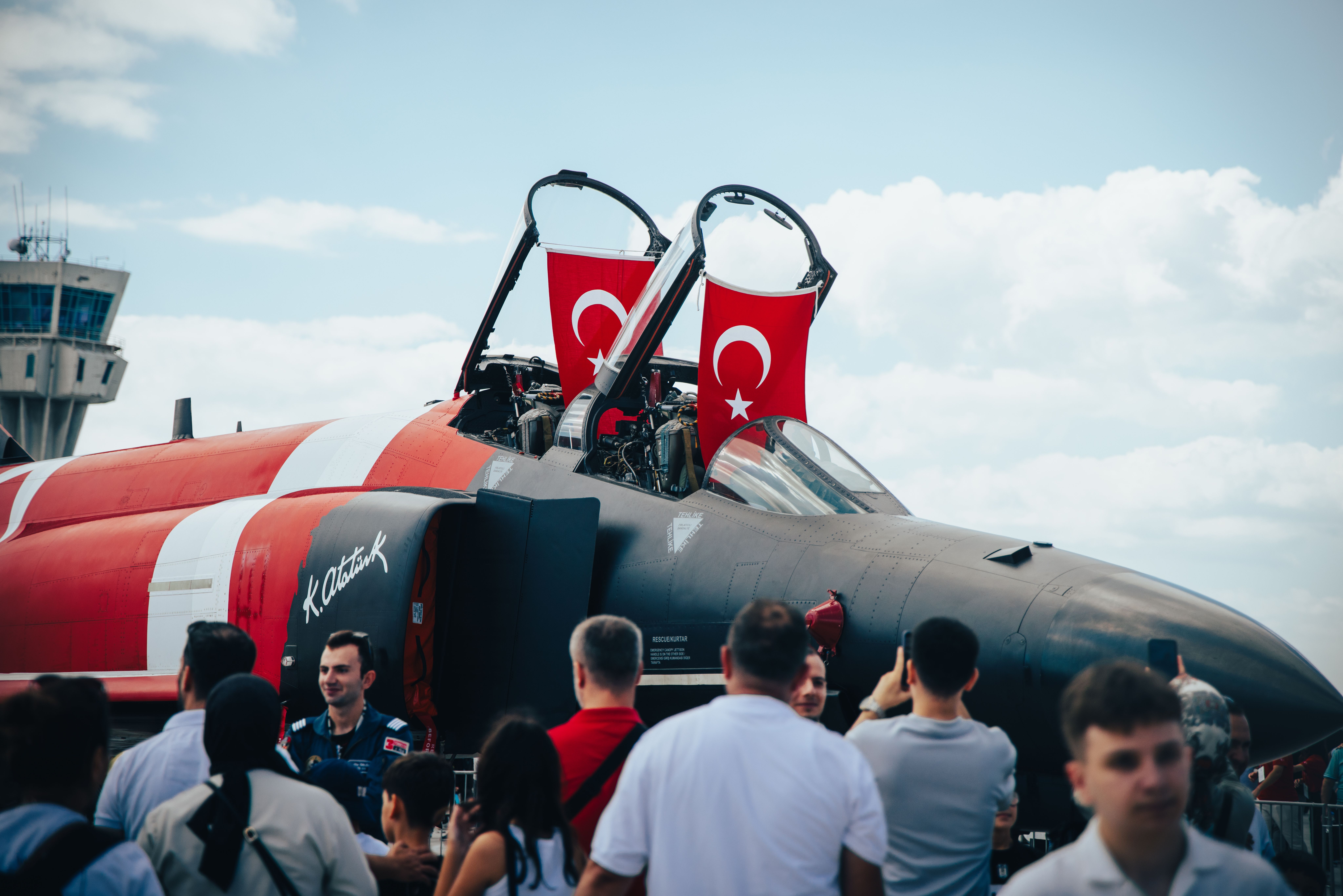 Turkish Fighter Jet Display at Air Show · Free Stock Photo