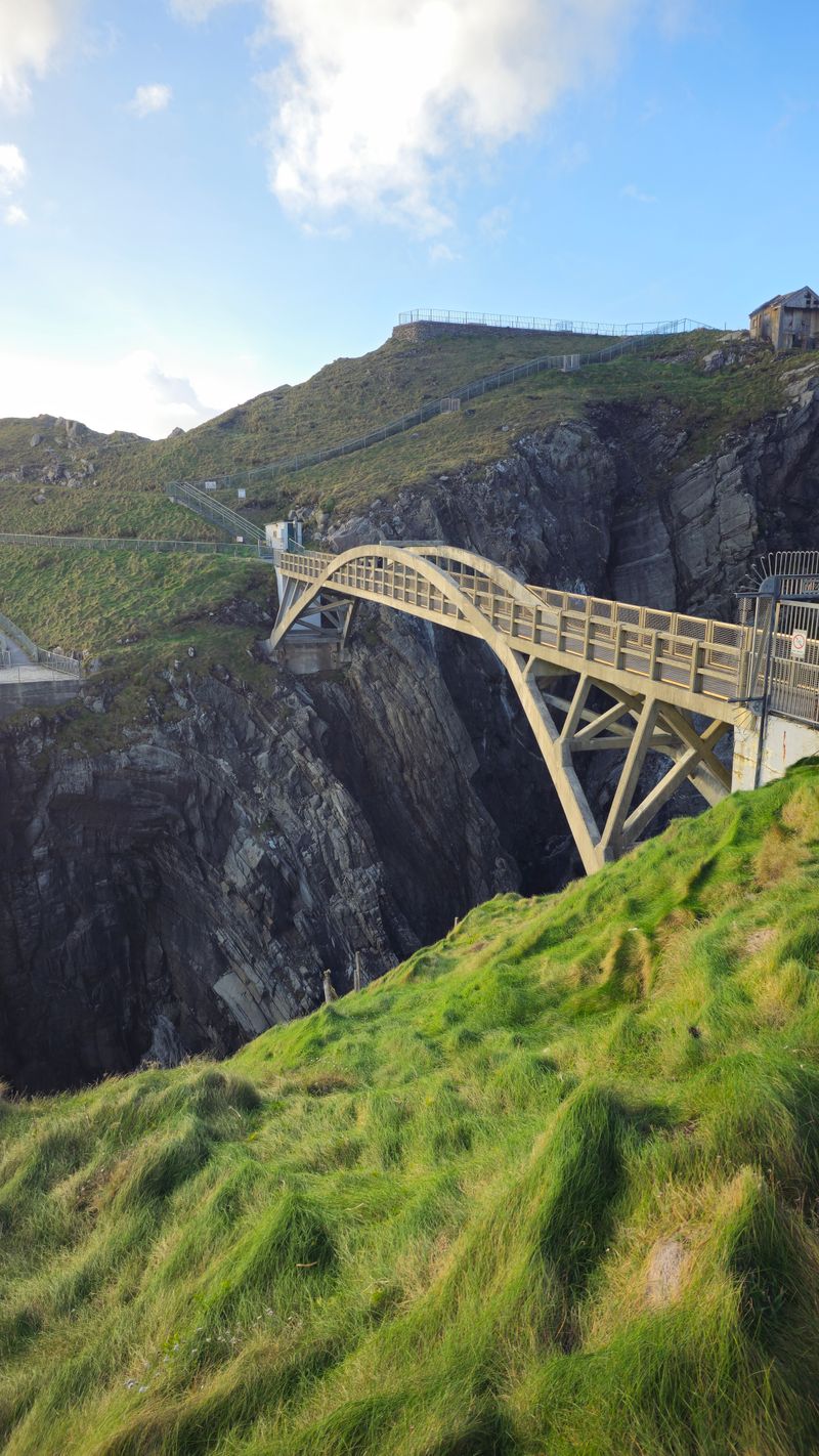 The Mizen Head footbridge over a gorge