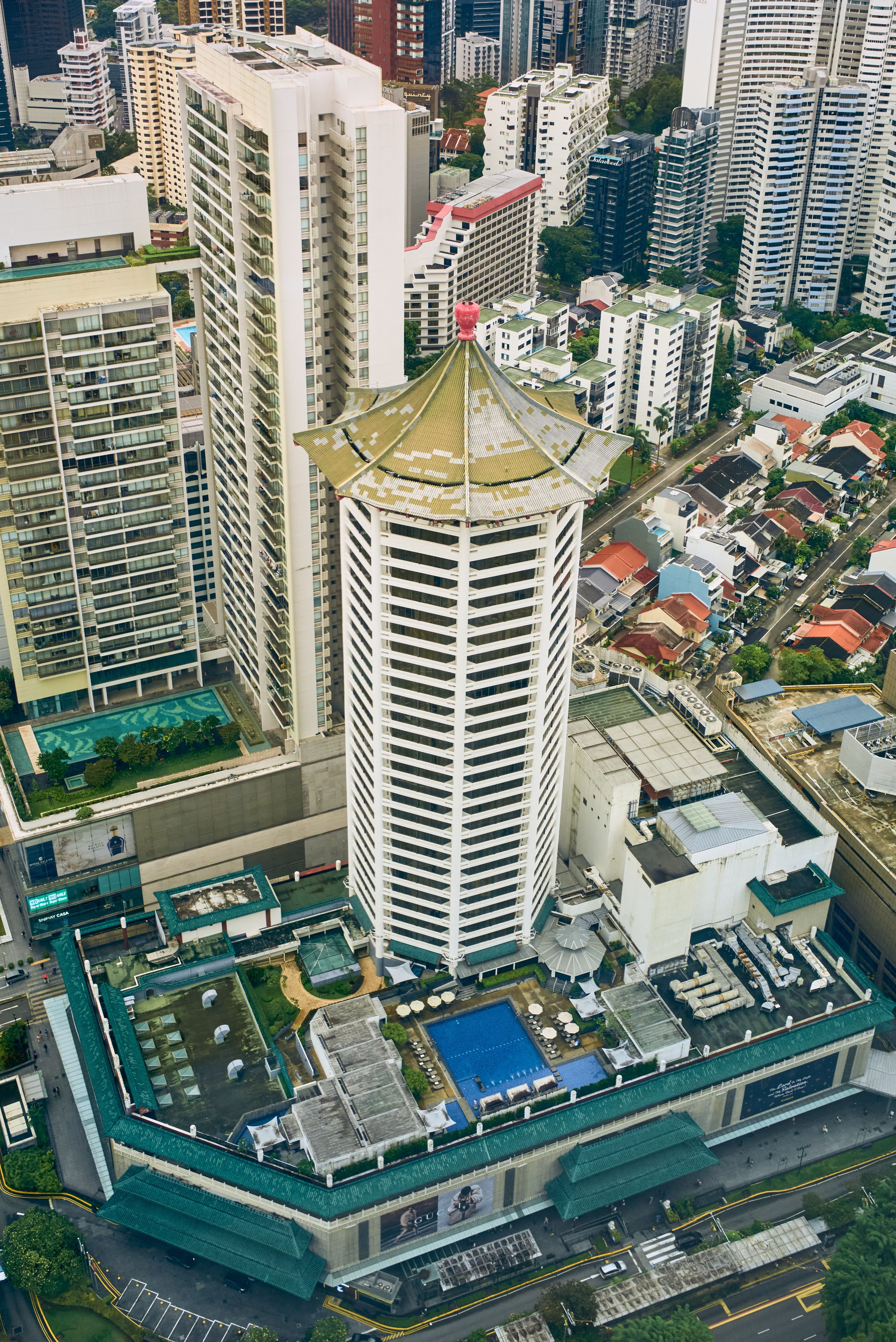 Aerial View of Urban Skyscrapers and City Landscape · Free Stock Photo