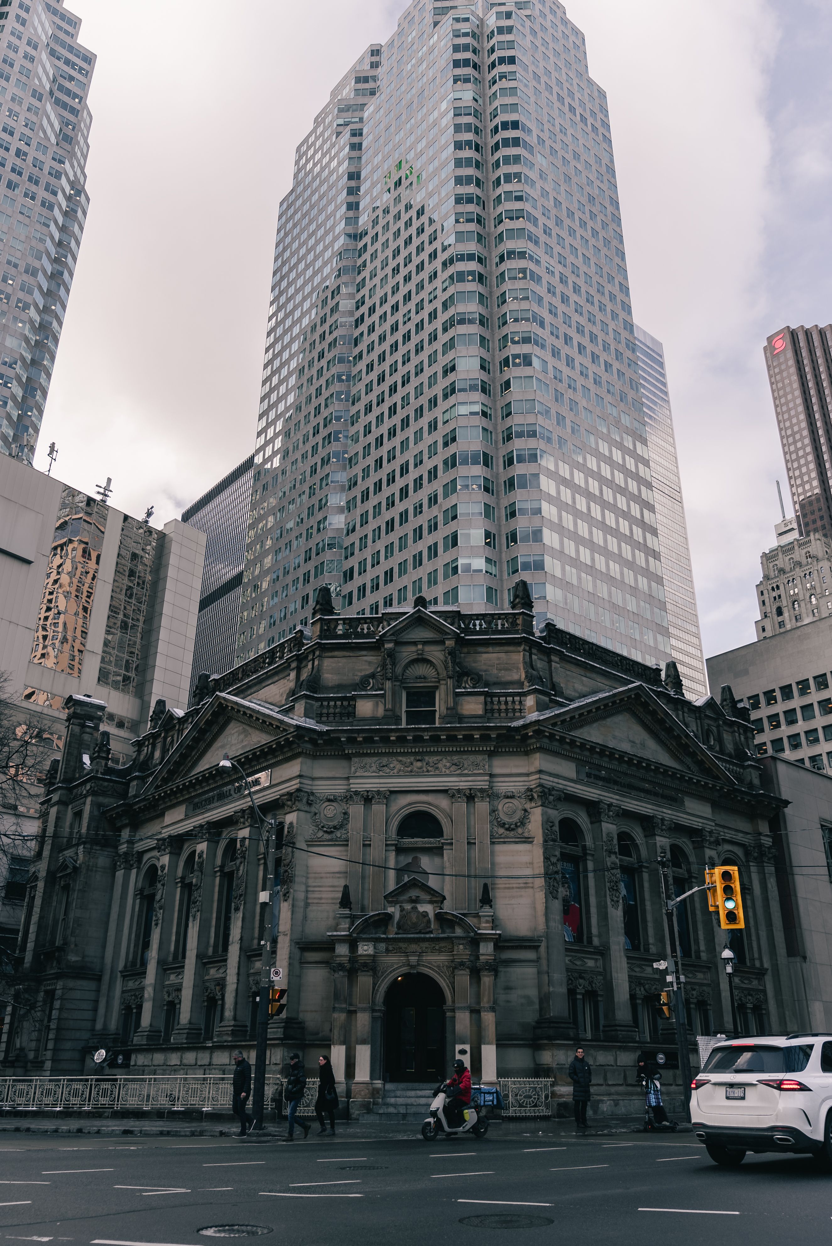 Historic Building Surrounded by Modern Skyscrapers · Free Stock Photo