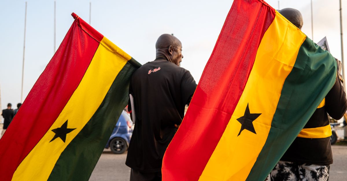 Loveworld Arena Ho Ghana community members gathered for evening adult literacy class