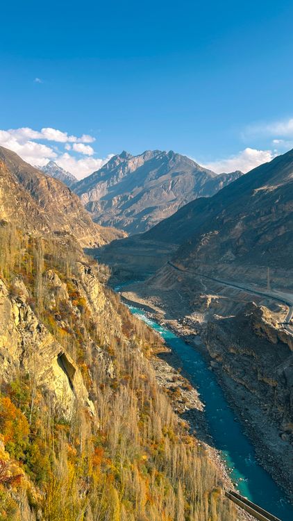 Hunza Scnery Scenic View of Hunza Valley and River from Altit · Free Stock Photo